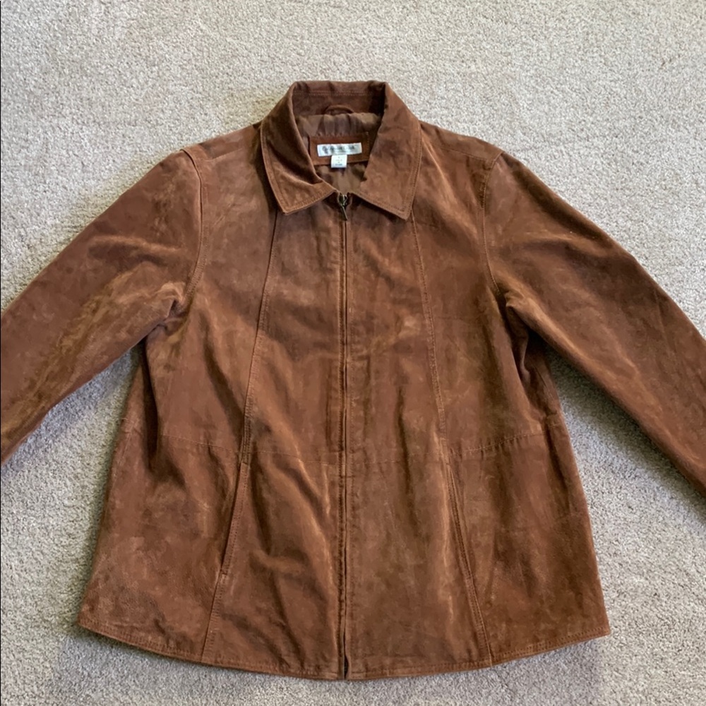 Vintage Coldwater Creek Brown Suede Women's Jacket